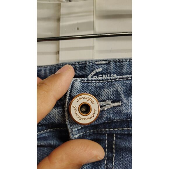 inc Women's Size 12 Dark Wash Skinny Leg Curvy Fit Jeans - Picture 6 of 10